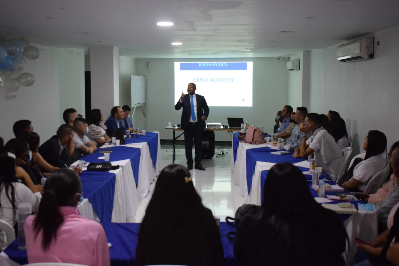 Sesión de capacitación corporativa